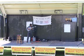 Guitar player at Juneteenth 